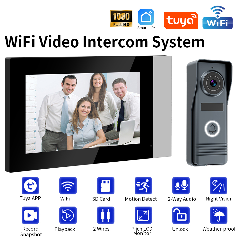 Home Cinema Wall Panels - 2-Wires Smart Home Tuya Wifi 1080P