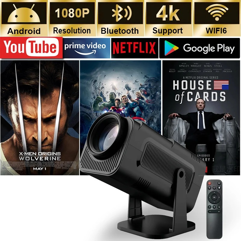 Home Cinema Mini - 2025 4K Android 11 Projector Native