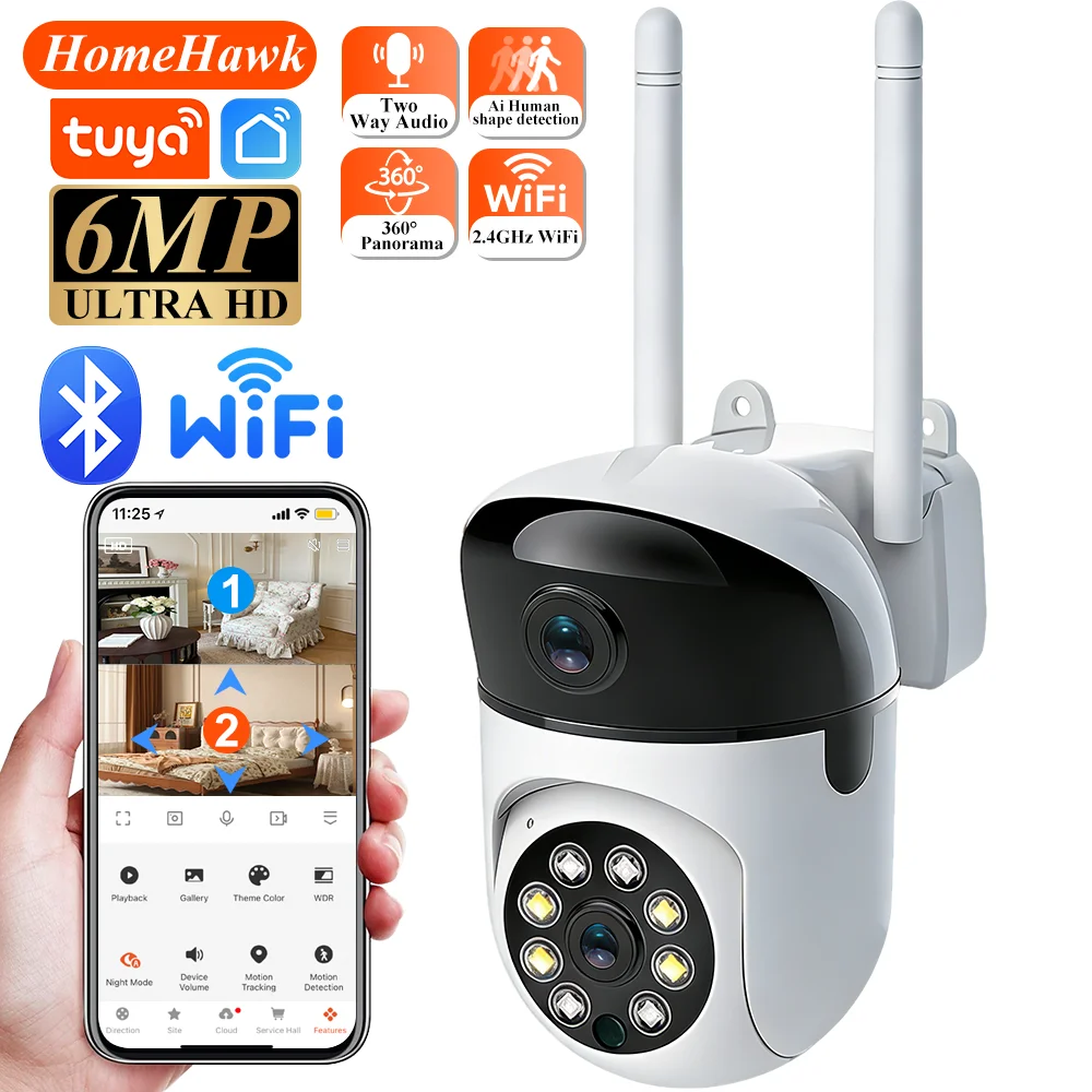 Home Cinema Wall Panels - Indoor Camera Wifi Tuya Smart Life