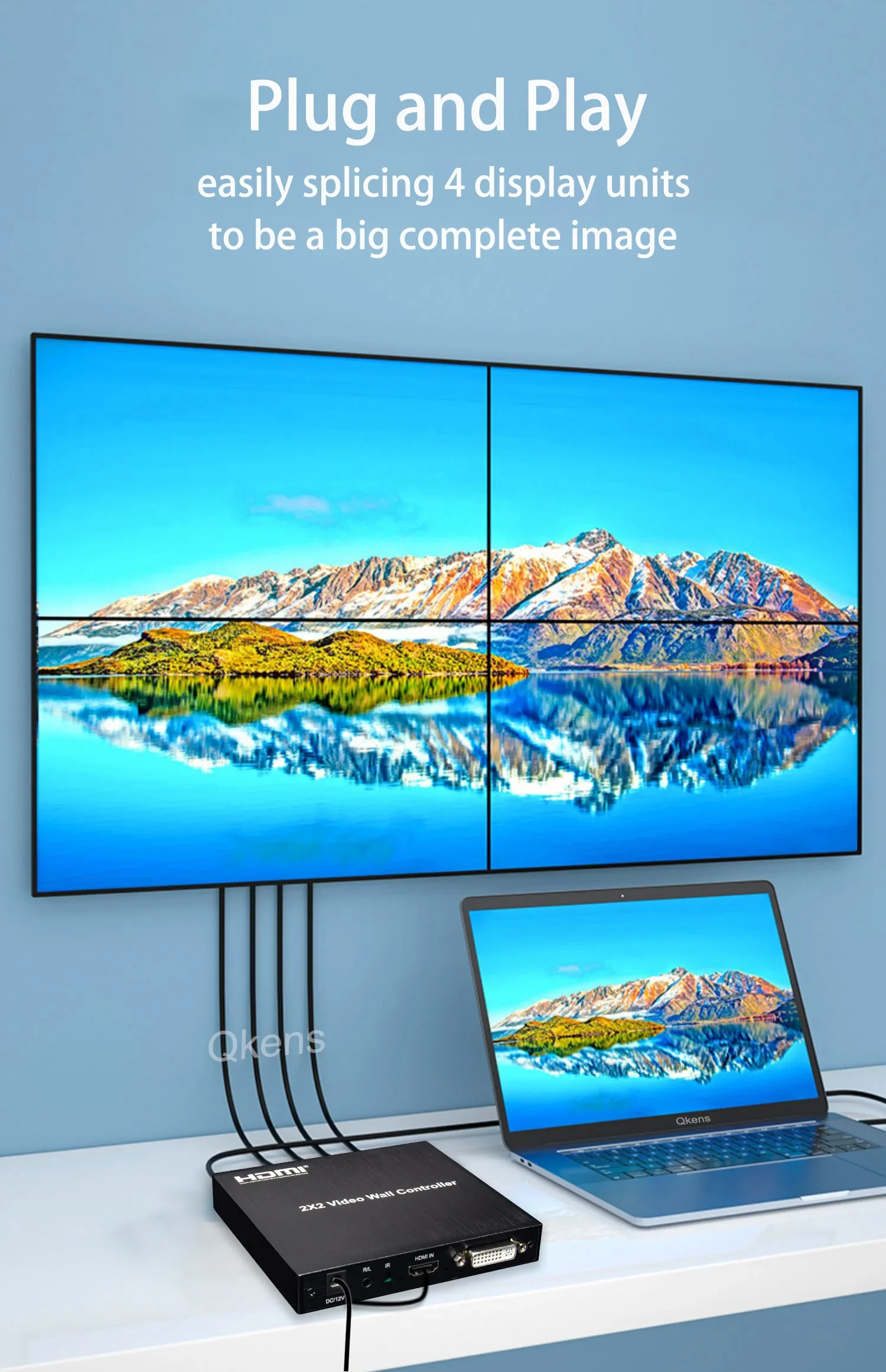 4K 1080p 2x2 Video Wall Contro – Home Cinema Wall Panels recenzja i cena