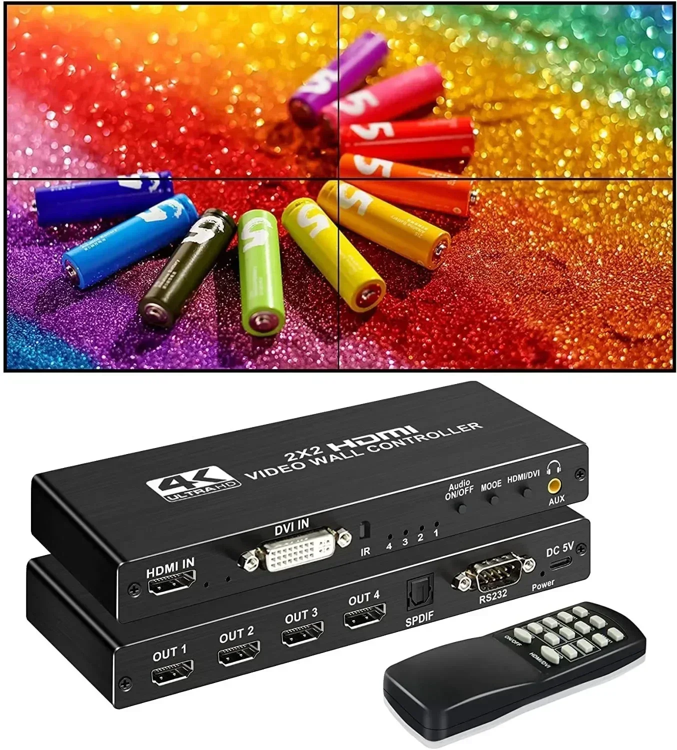 4K 3x3 Video Wall Controller 1 – Home Cinema Wall Panels recenzja i cena