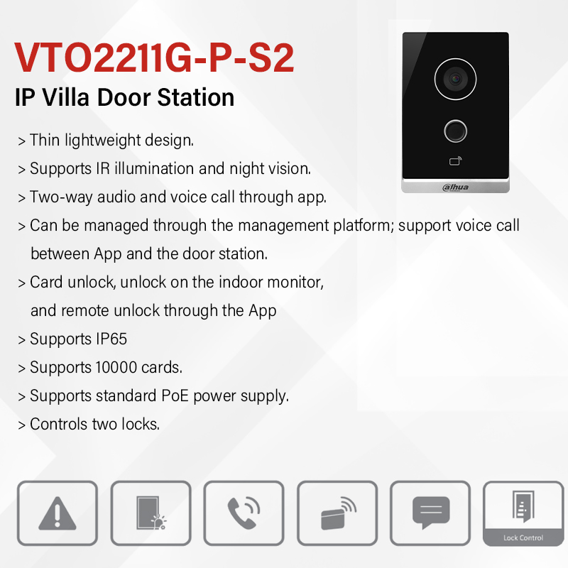 Dahua VTO2211G-P-S2 PoE Video  – Home Cinema Wall Panels recenzja i cena