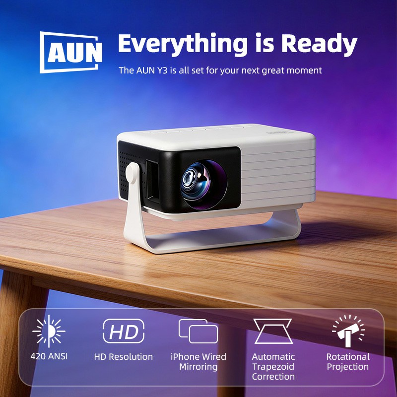 AUN Y3 MINI Projector Home The – Home Cinema Mini recenzja i cena