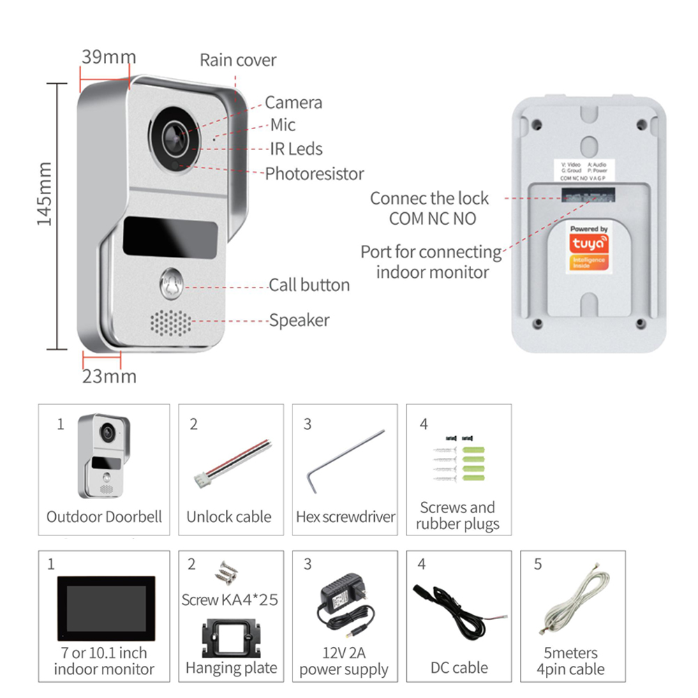 KW02 Wifi Video Doorbell Syste – Home Cinema Wall Panels recenzja i cena